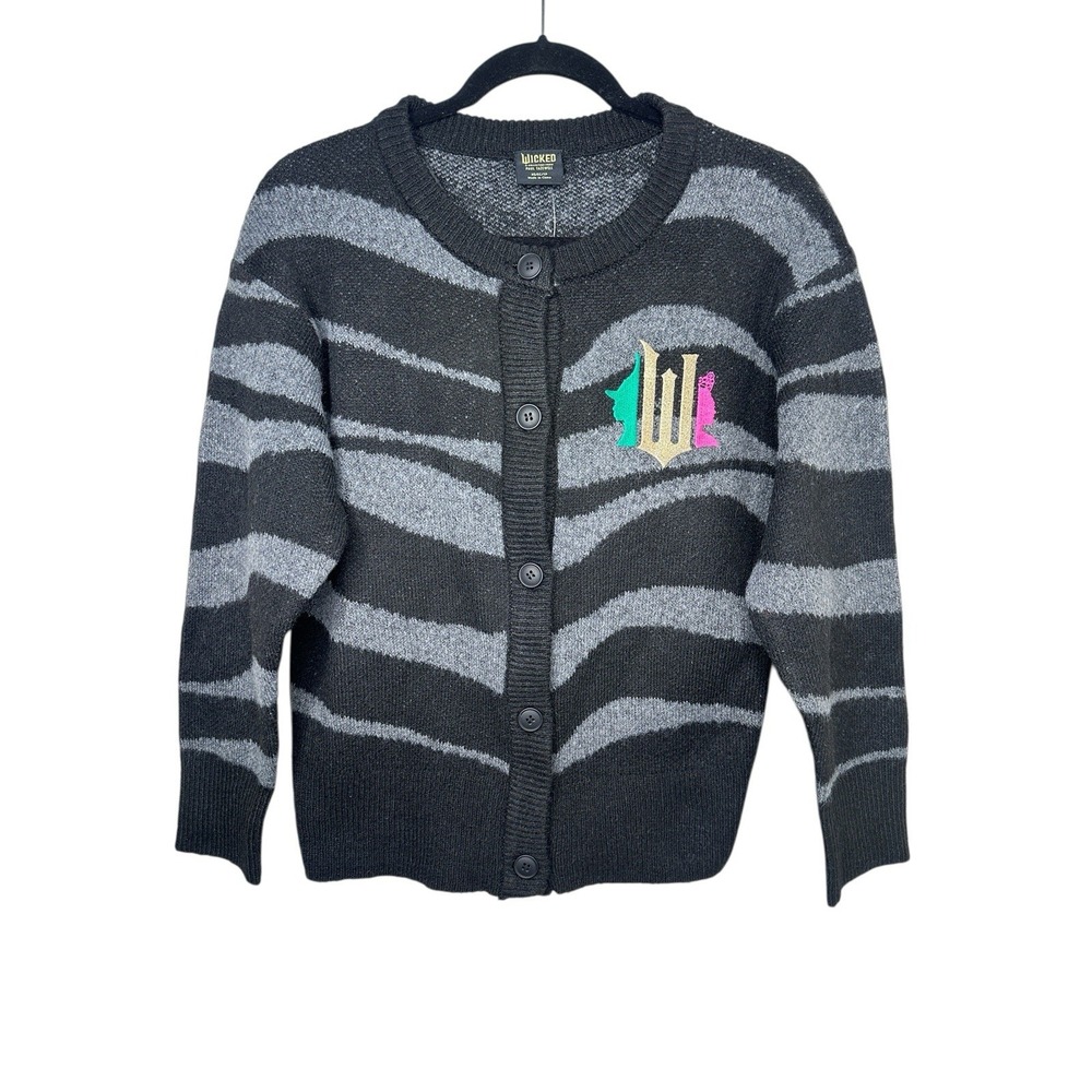 NEW Wicked Black Button Cardigan Target x Paul Tazewell Women's XS Embroidered